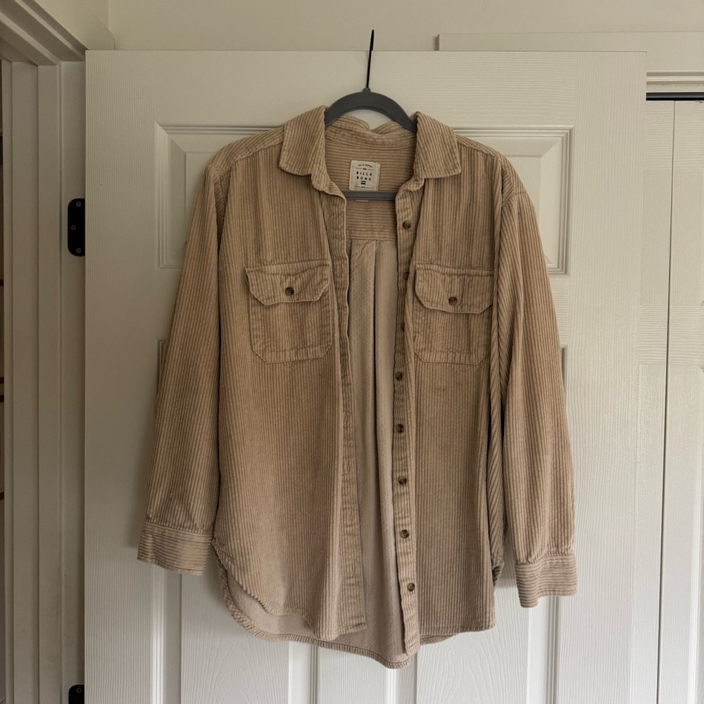 Billabong Tan Corduroy Button-Up Shirt
